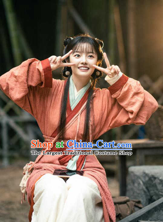 China TV Series An Ancient Love Song Yi Hua Dresses Village Girl Hanfu Clothing Ancient Young Lady Costumes