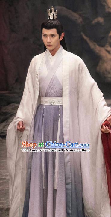 China Ancient Warrior Costumes Drama Chong Zi Venerable Chong Hua Outfit