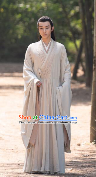 China Ancient Scholar Costumes Traditional Garments Drama Chong Zi Immortal Xue Ling Clothing