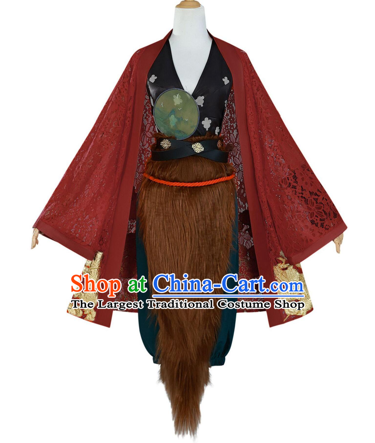 Journey to the West Goddess Dress Halloween Cosplay Costume Black Myth Wukong Pingping Fox Clothing