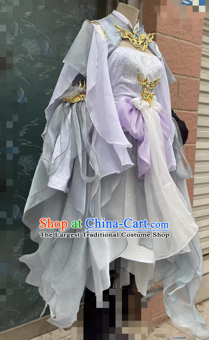 Ancient Chinese Fairy Costume China Online Game Sword Heroes Fate Cosplay Penglai Princess Dress