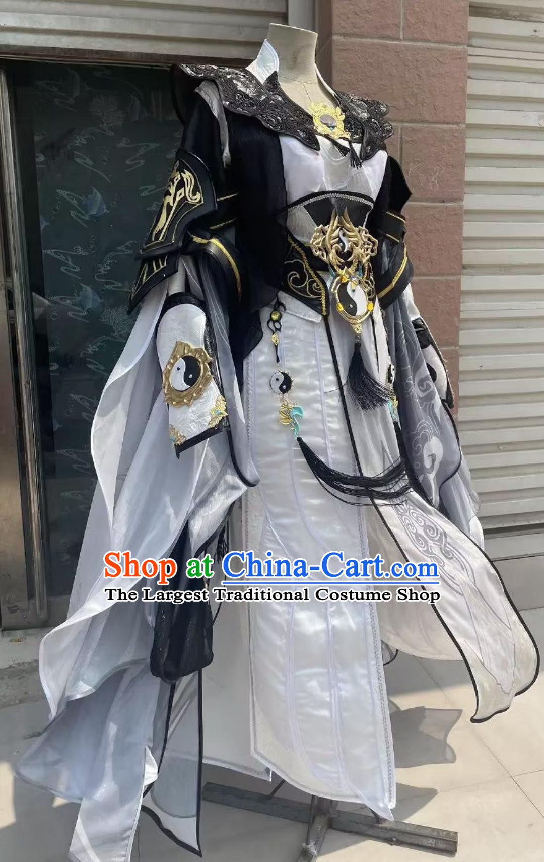 Ancient Chinese Swordswoman Costume China Online Game Sword Heroes Fate Cosplay Chunyang Temple Taoist Nun Dress