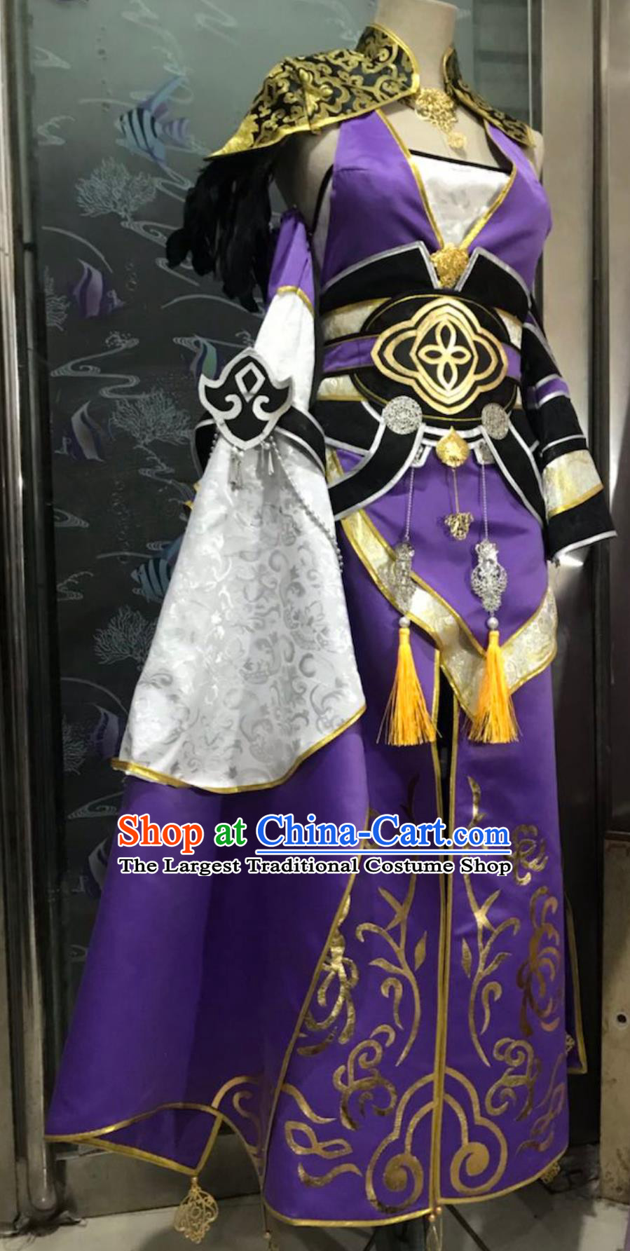 Cosplay Online Game Moonlight Blade Tang Men Young Lady Costume China Wuxia Swordswoman Dress Ancient Chinese Queen Clothing