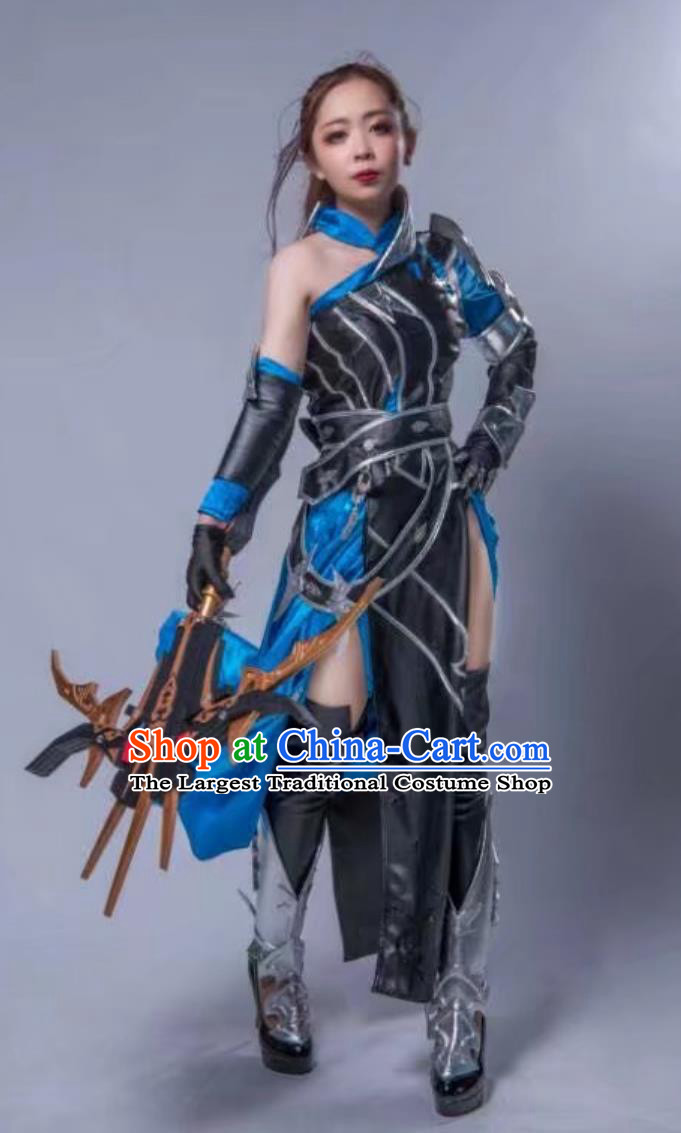 Ancient Chinese Clothing Cosplay Online Game Sword Heroes Fate Tangmen Swordswoman Costume China Wuxia Female Assassin Dress