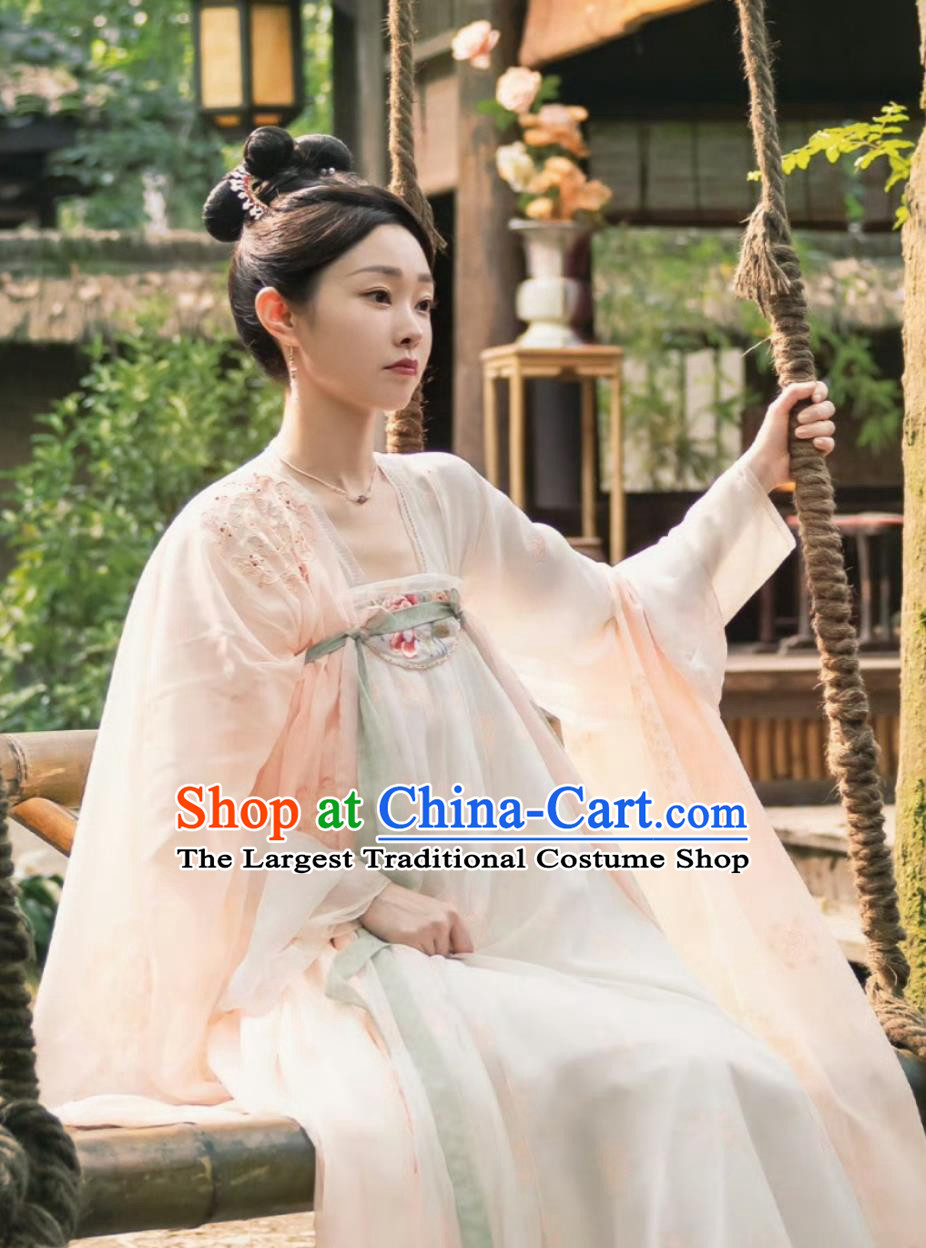 Traditional Chinese Tang Dynasty Princess Hanfu Dress TV Series Drama Follow Your Heart Yan Nan Xing Costume Ancient China Court Lady Clothing