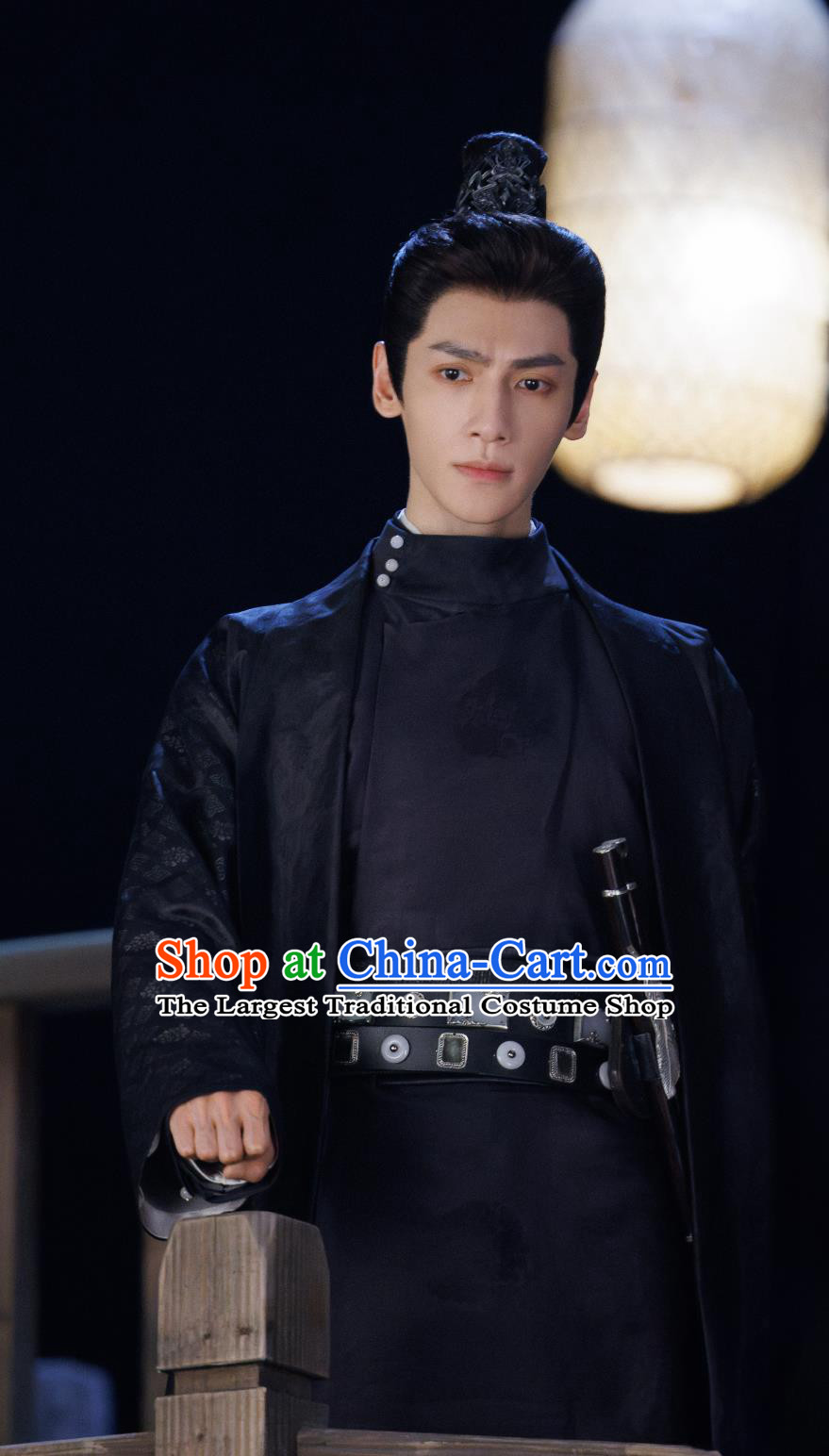 TV Series Drama Follow Your Heart Jiang Xin Bai Costume Ancient China Swordsman Clothing Traditional Chinese Tang Dynasty Royal Prince Dark Blue Hanfu