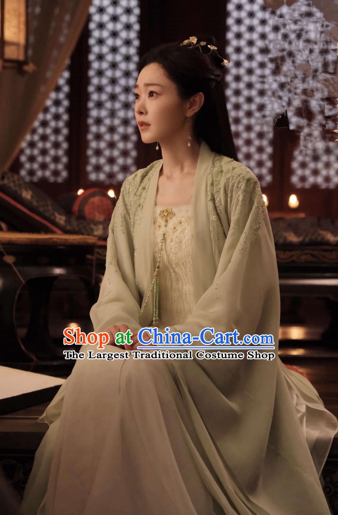 Traditional Chinese Young Woman Hanfu Dress TV Series Qing Yu Nian Fan Ruo Ruo Costume Ancient China Noble Lady Clothing