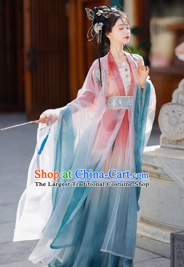 Tang Dynasty Princess Hanfu Dress Ancient China Young Lady Costume Traditional Chinese Clothing