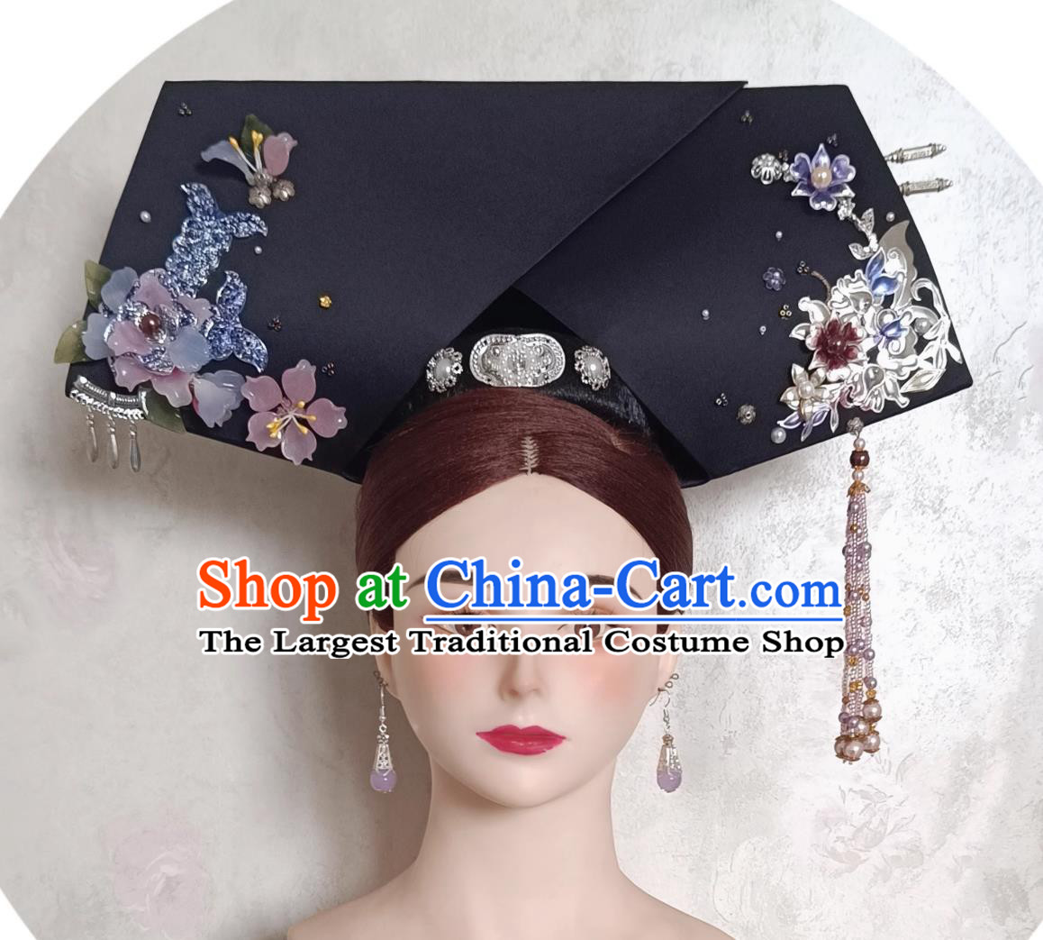China Qing Dynasty Imperial Consort  Hat Traditional Chinese Court Headdress TV Series Empresses in the Palace Shen Mei Zhuang Headgear
