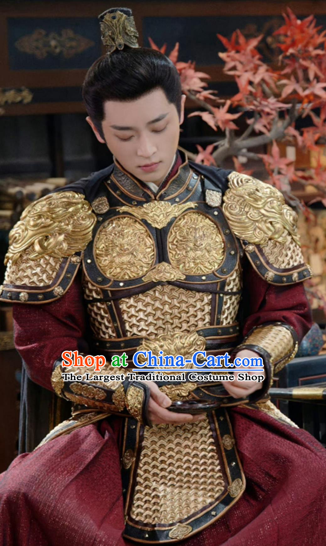 Ancient China General Clothing Traditional Chinese Tang Dynasty Jin Wu Wei Grand Commander Armor TV Series Drama Follow Your Heart Yan Nan Xing Shang Bie Li Costume