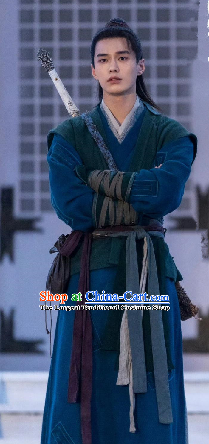 Traditional Chinese Xianxia Drama Young Hero Garment TV Series Sword and Fairy Li Xiao Yao Costume Ancient China Swordsman Clothing