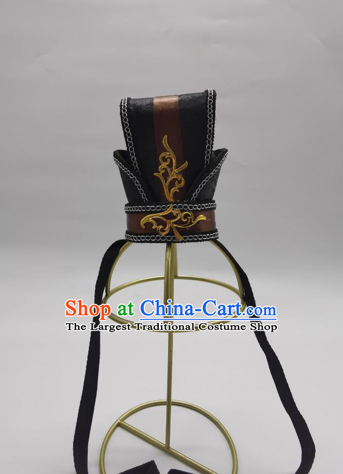 Handmade Tang Dynasty Hair Crown Chinese Traditional Hanfu Headpiece Ancient China Royal Prince Hair Coronet