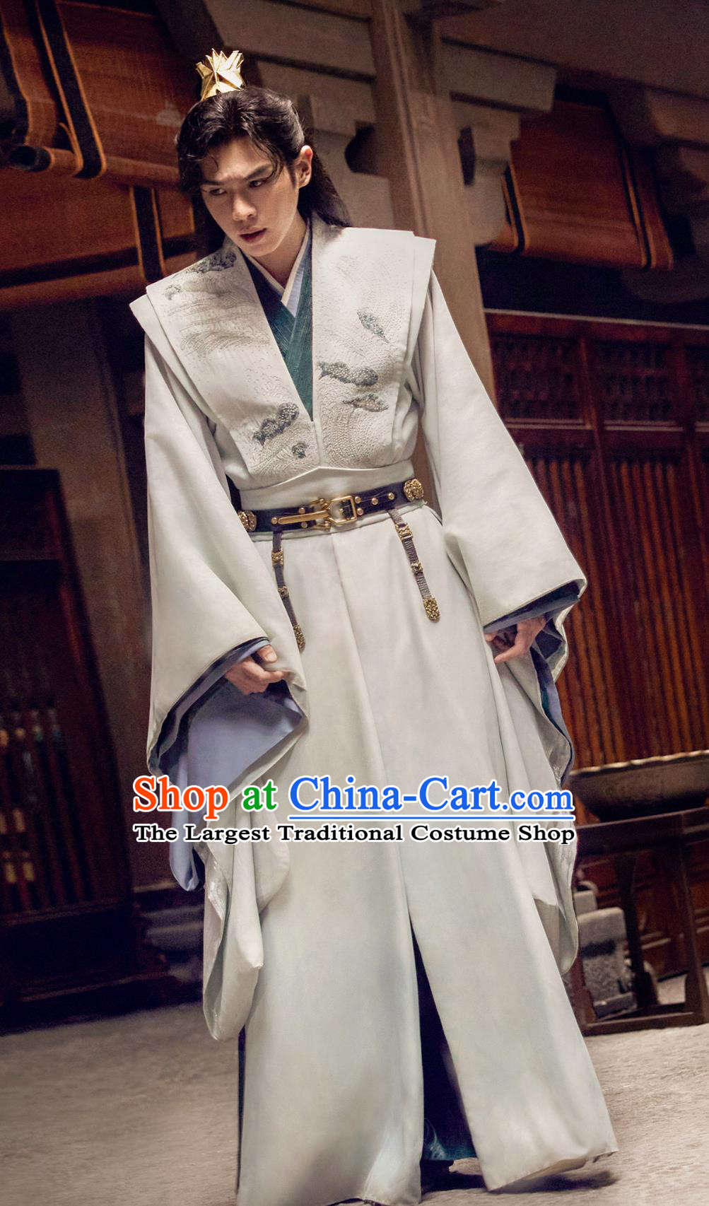 Ancient China Royal Prince Clothing Traditional Chinese Wuxia Drama Swordsman Outfit TV Series Qing Yu Nian Fan Xian Costume