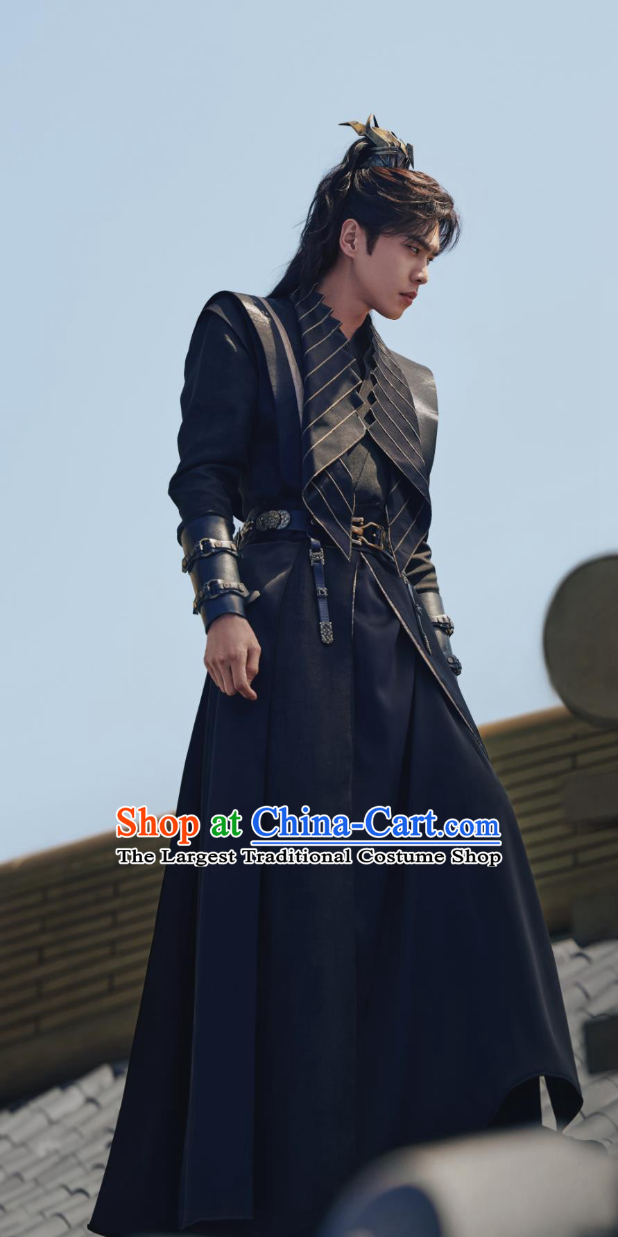 Traditional Chinese Male Hanfu TV Series Qing Yu Nian Warrior Fan Xian Costume Ancient China Swordsman Clothing
