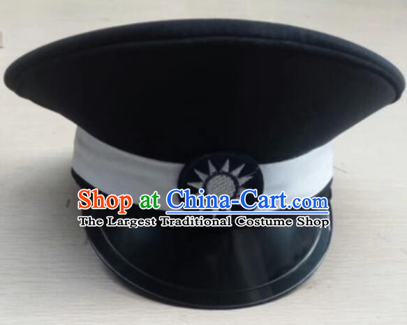 Handmade Northern Expeditionary Army Hat Chinese Military Officer Headwear Minguo Hat