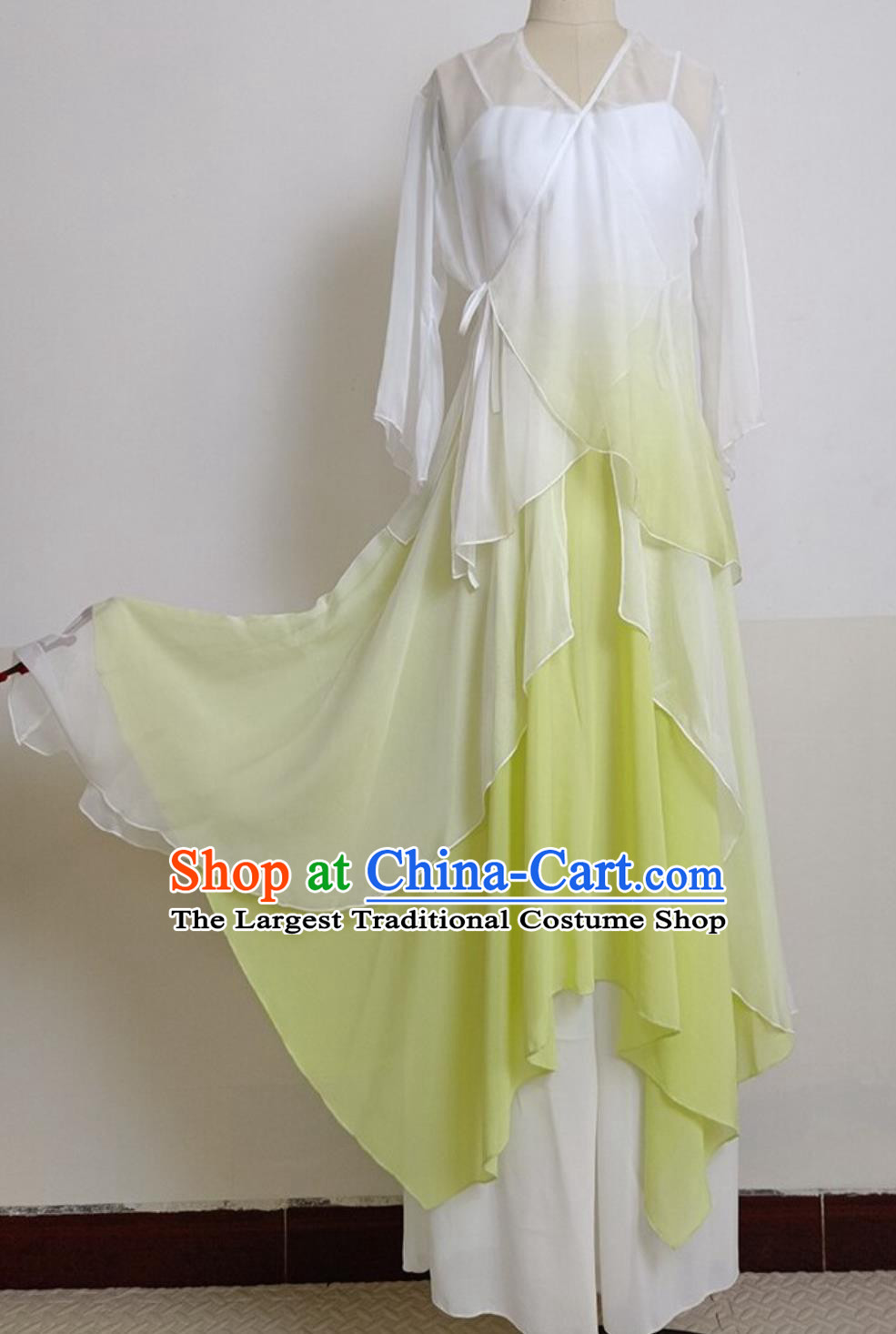 Chinese Taoli Cup Dance Contest Costume Women Group Umbrella Dance Dress Classical Dance Clothing
