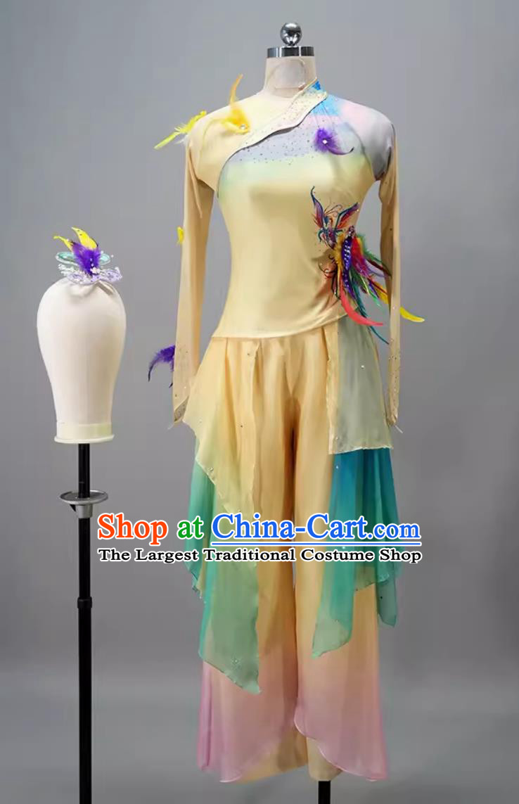 Chinese Classical Dance Clothing Dance Competition Dress Renewal and Joy of Spring Women Group Dance Costume