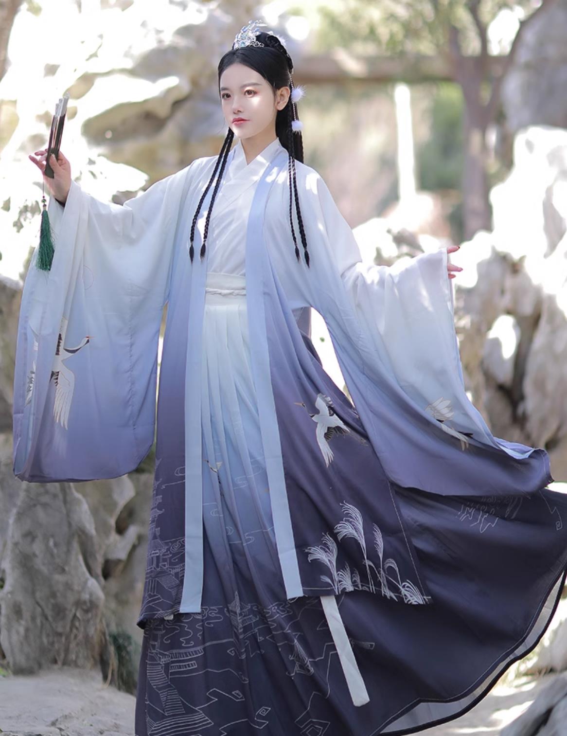 Traditional Chinese Hanfu Ancient China Swordsman Costume Jin Dynasty Clothing