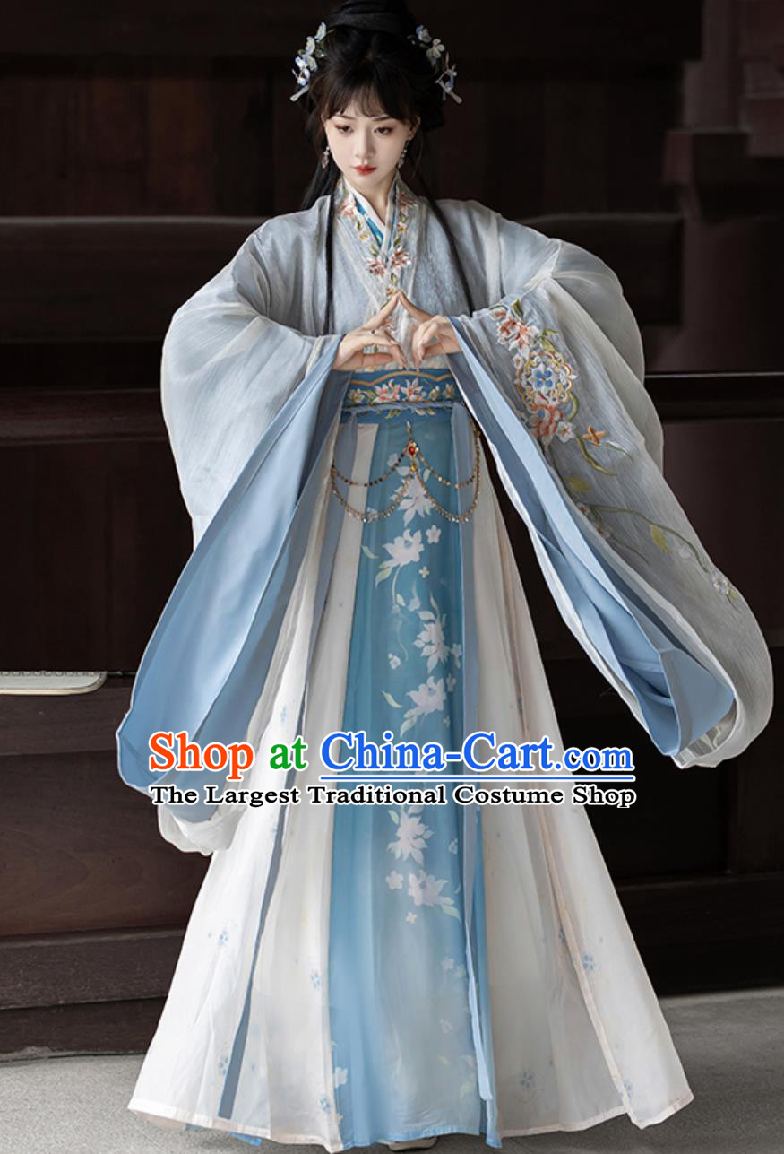 Ancient China Princess Costume Traditional Hanfu Dress Chinese Jin Dynasty Court Woman Clothing