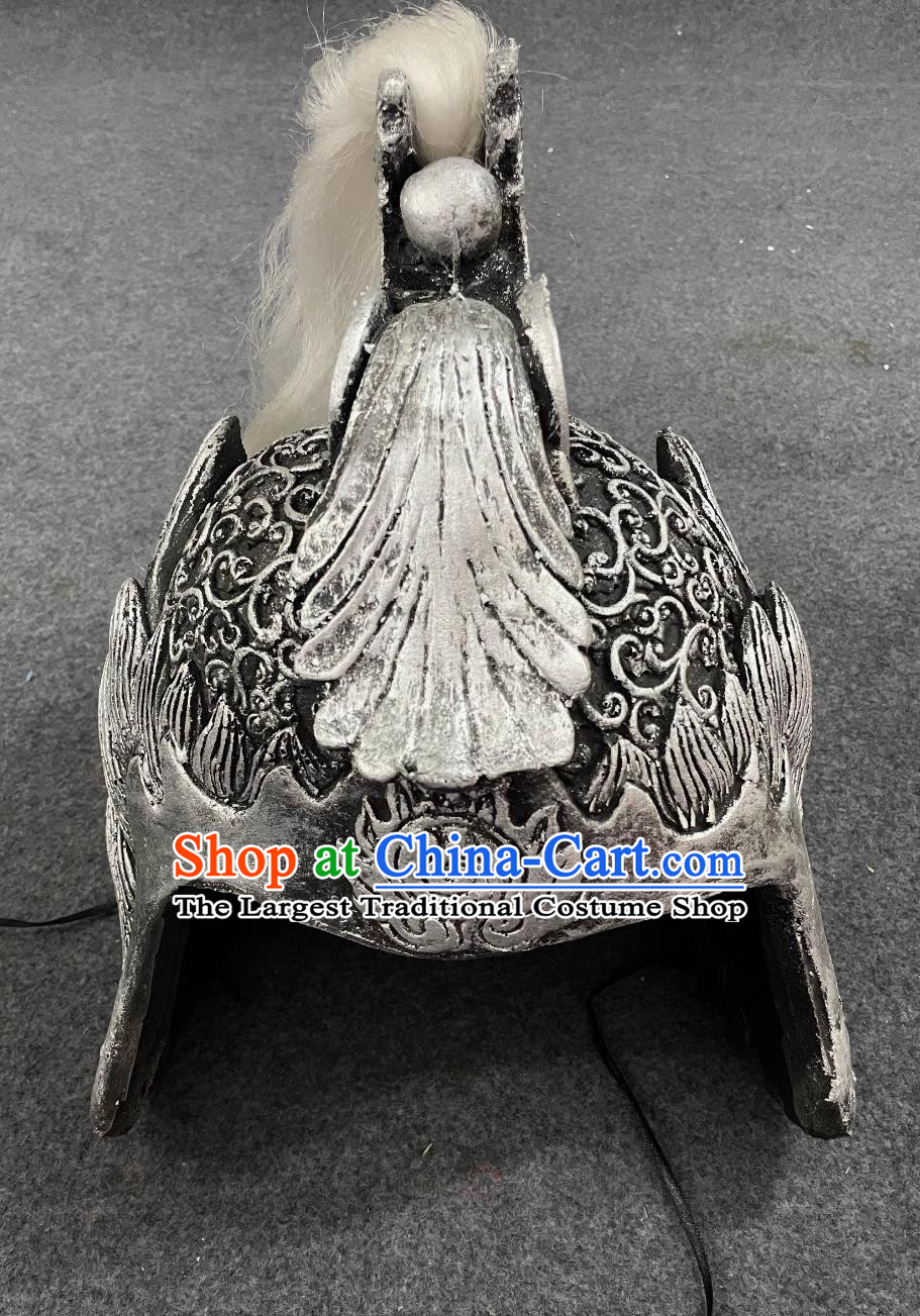 Three Kingdoms Period Zhao Zilong Hat Chinese Traditional Headwear Ancient China General Helmet