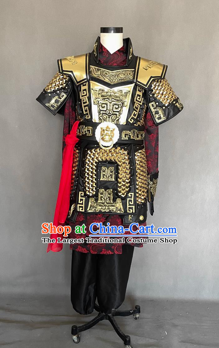Chinese Han Dynasty Hero Costume Ancient China General Clothing Traditional TV Drama Romantic of Three Kingdoms Lv Bu Armor