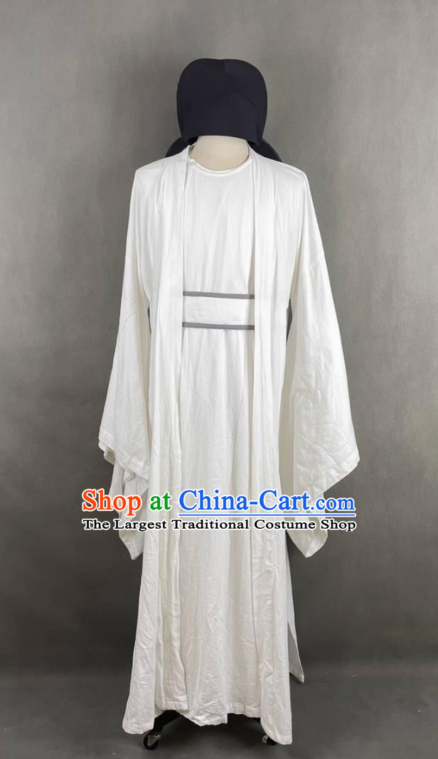 Traditional Chinese Tang Dynasty Hanfu Poet Li Bai Costume Ancient China Scholar Clothing