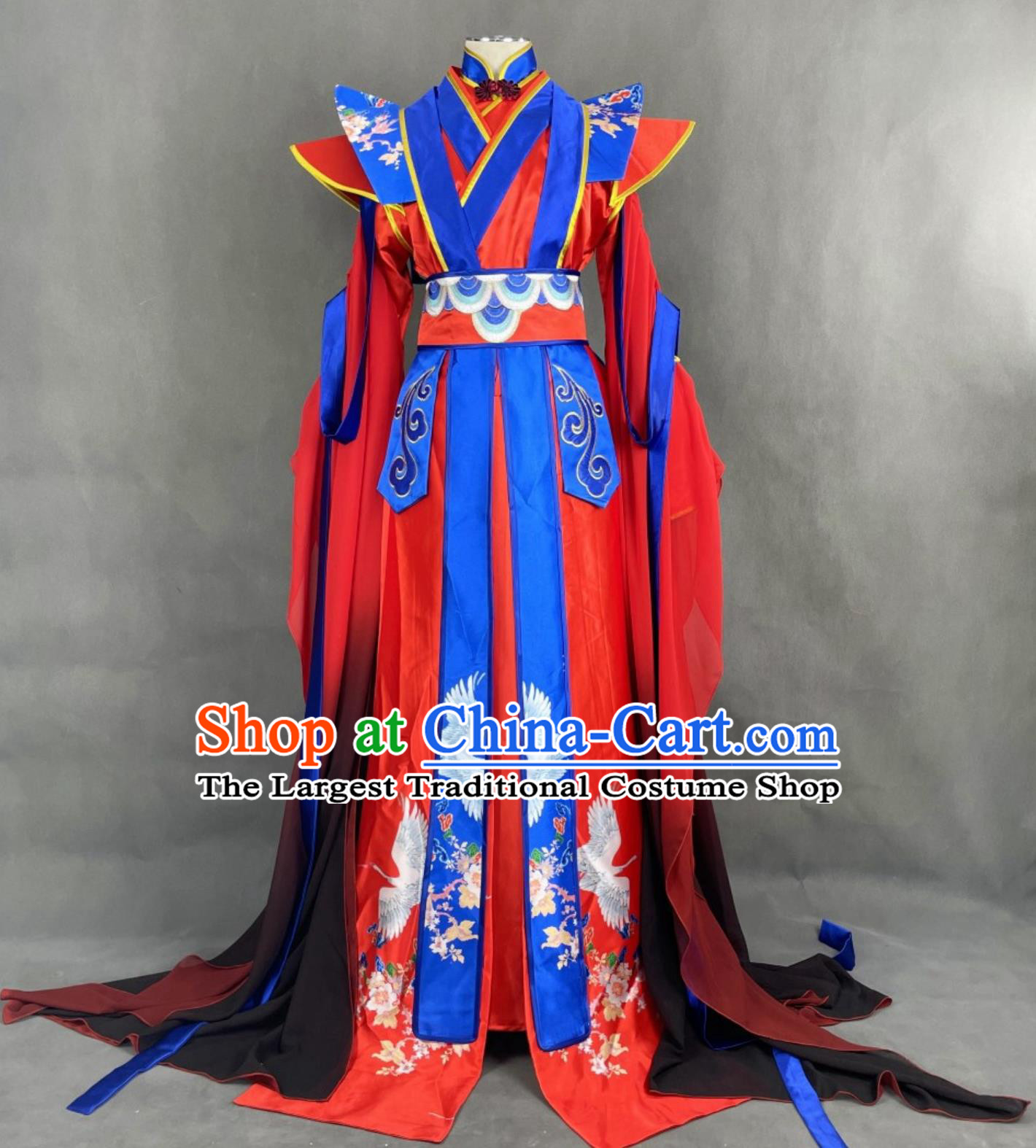 Top Cosplay Xie Lian Wedding Costume Ancient China Swordswoman Clothing Traditional Chinese Red Hanfu