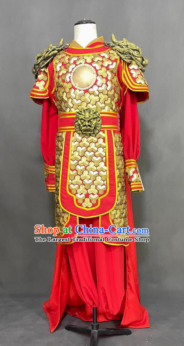 Traditional Female Armor Chinese Northern Dynasty Hua Mu Lan Costume Ancient China General Clothing