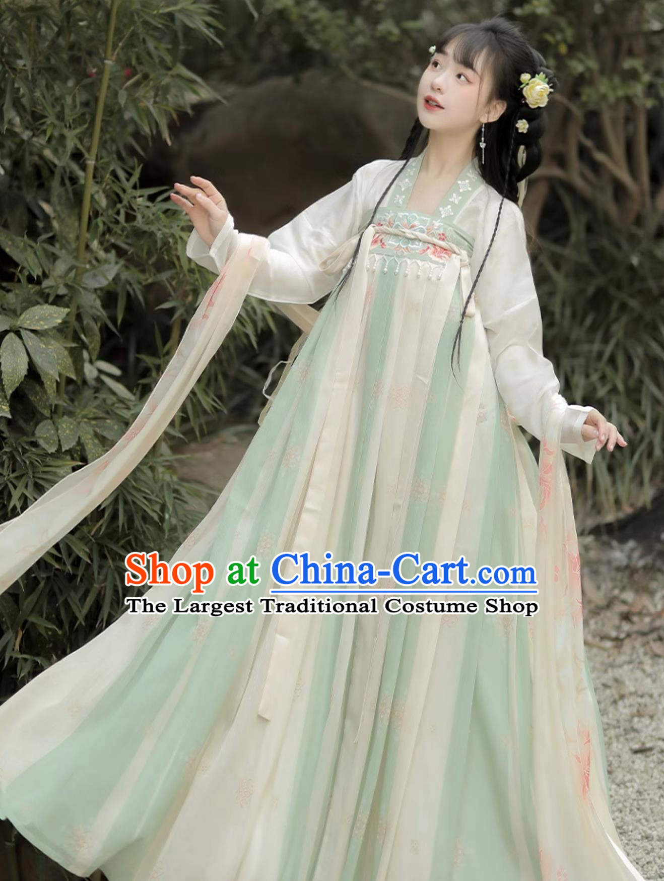 Chinese Tang Dynasty Palace Lady Clothing Ancient China Princess Costume Traditional Female Hanfu Dress