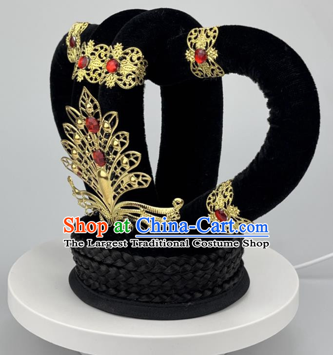 Dunhuang Feitian Headdress Auspicious Goddess Hair Accessories Dance Wig Rebound Pipa Ethnic Dance Of Yunchuan Hair Bag Jewelry