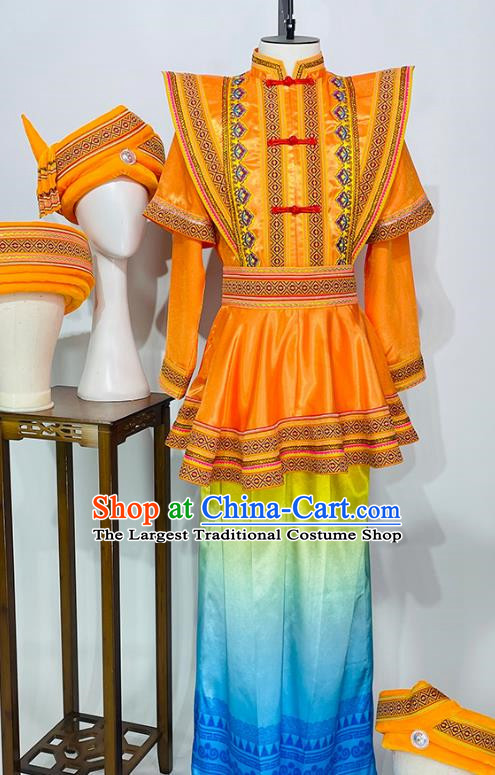 Ethnic Minority Tujia Dance Costumes High End Ethnic Dance Costumes Yi And Miao Costumes