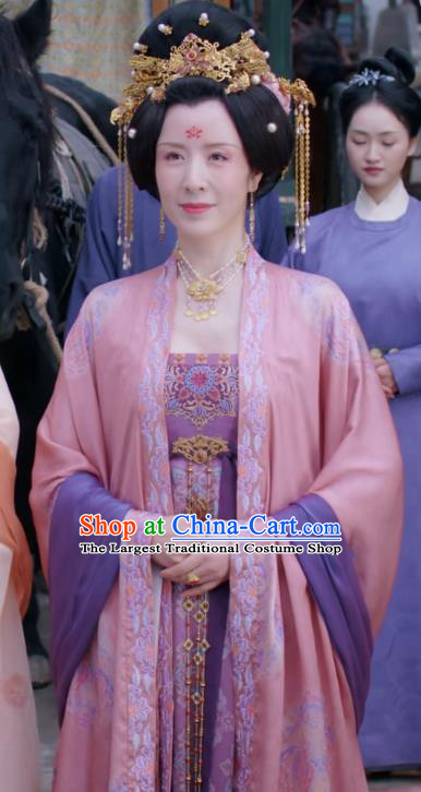 Chinese Ancient Tang Dynasty Noble Woman Costumes Romantic TV Series Royal Rumours Countess Dresses