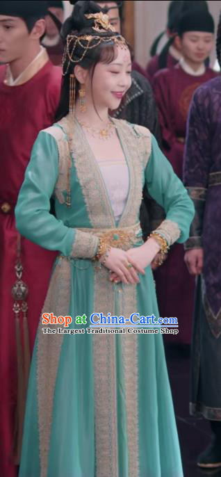 Romantic TV Series Royal Rumours Dance Lady Jiang Sha Dress Chinese Ancient Tang Dynasty Western Regions Woman Costume