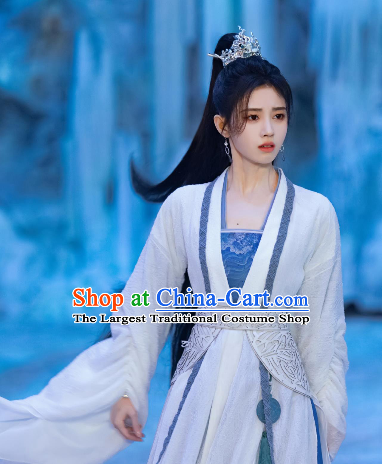 Xian Xia Drama Sword and Fairy 4 Swordswoman Han Ling Sha Costumes Chinese Ancient Super Heroine Clothing