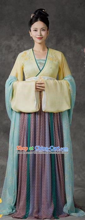 TV Series Weaving A Tale of Love Palace Lady Clothing Chinese Ancient Tang Dynasty Noble Woman Hanfu Dresses