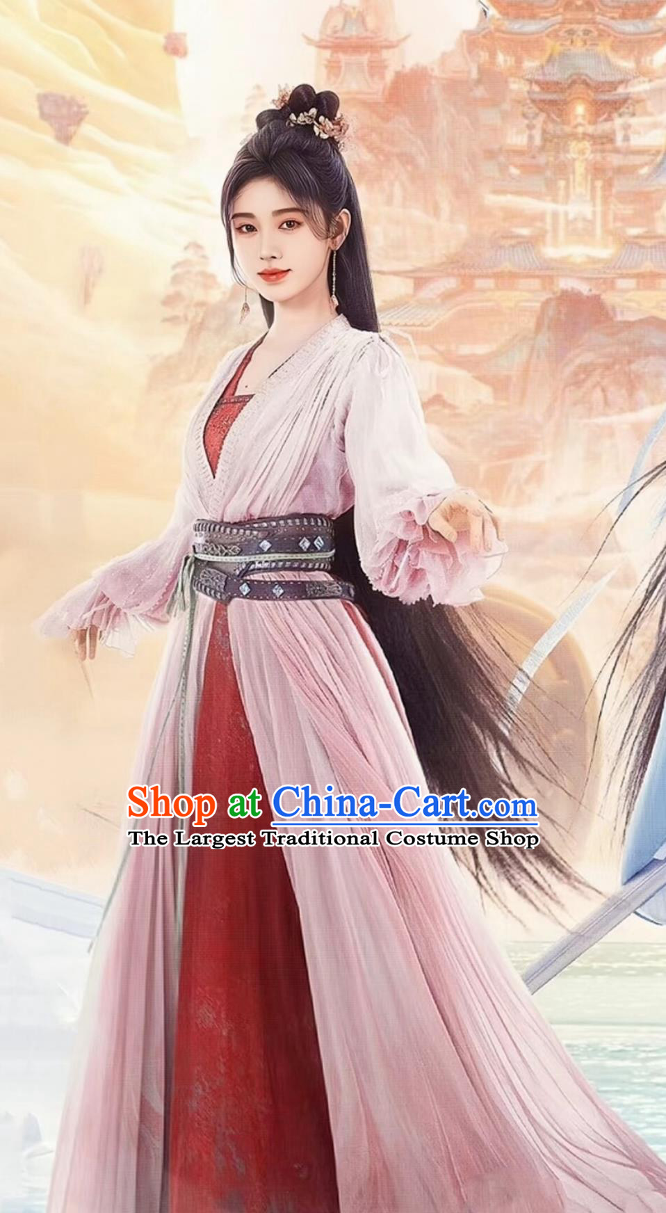 Xian Xia TV Series Sword and Fairy 4 Swordswoman Han Ling Sha Dresses Chinese Ancient Female Knight Clothing