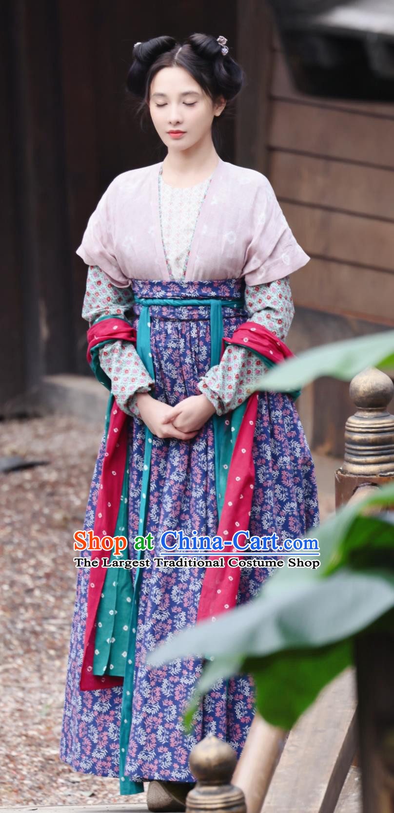 Chinese Drama Scent Of Time Ancient Village Lady Bai Luo Dresses Song Dynasty Civilian Girl Clothing