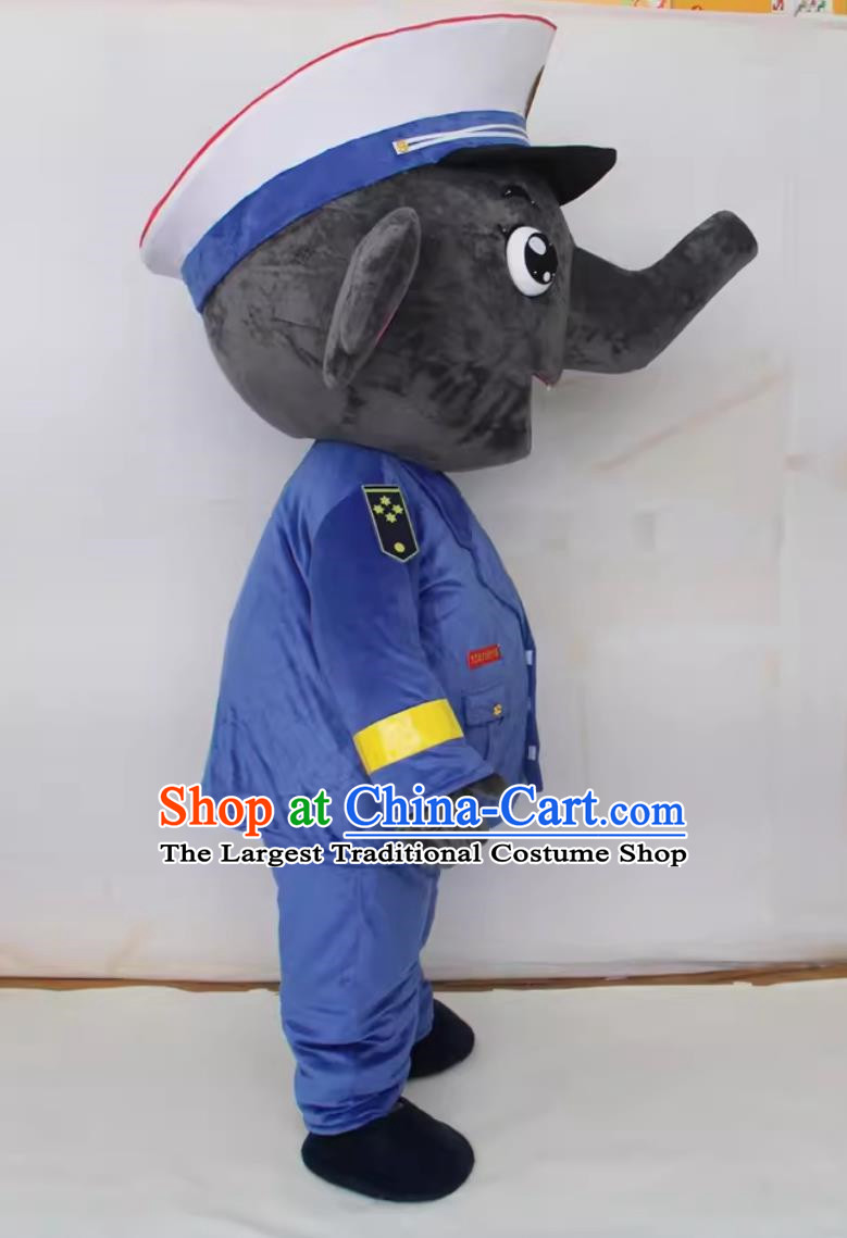 Fire Station Elephant Doll Suit Fire Prevention Propaganda Firefighter Doll Production Large Adult Wearing Police Puppet