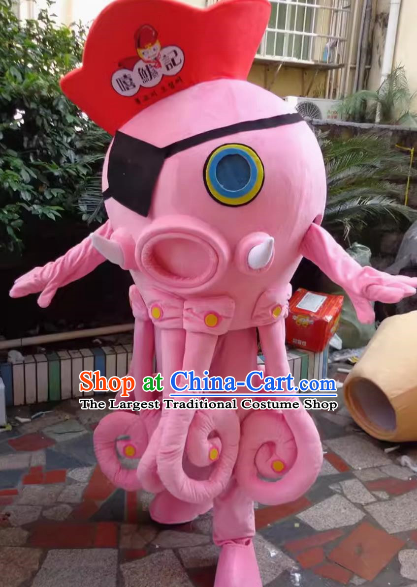 Large Marine Animal Mascot Doll Costume Octopus Octopus Humanoid Doll Clothes Adult Wear Set