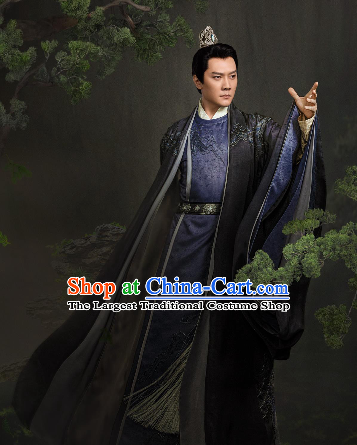 TV Drama The Legend of Zhuohua Royal Highness Liu Yan Outfit China Ancient Noble Lord Garment Costumes
