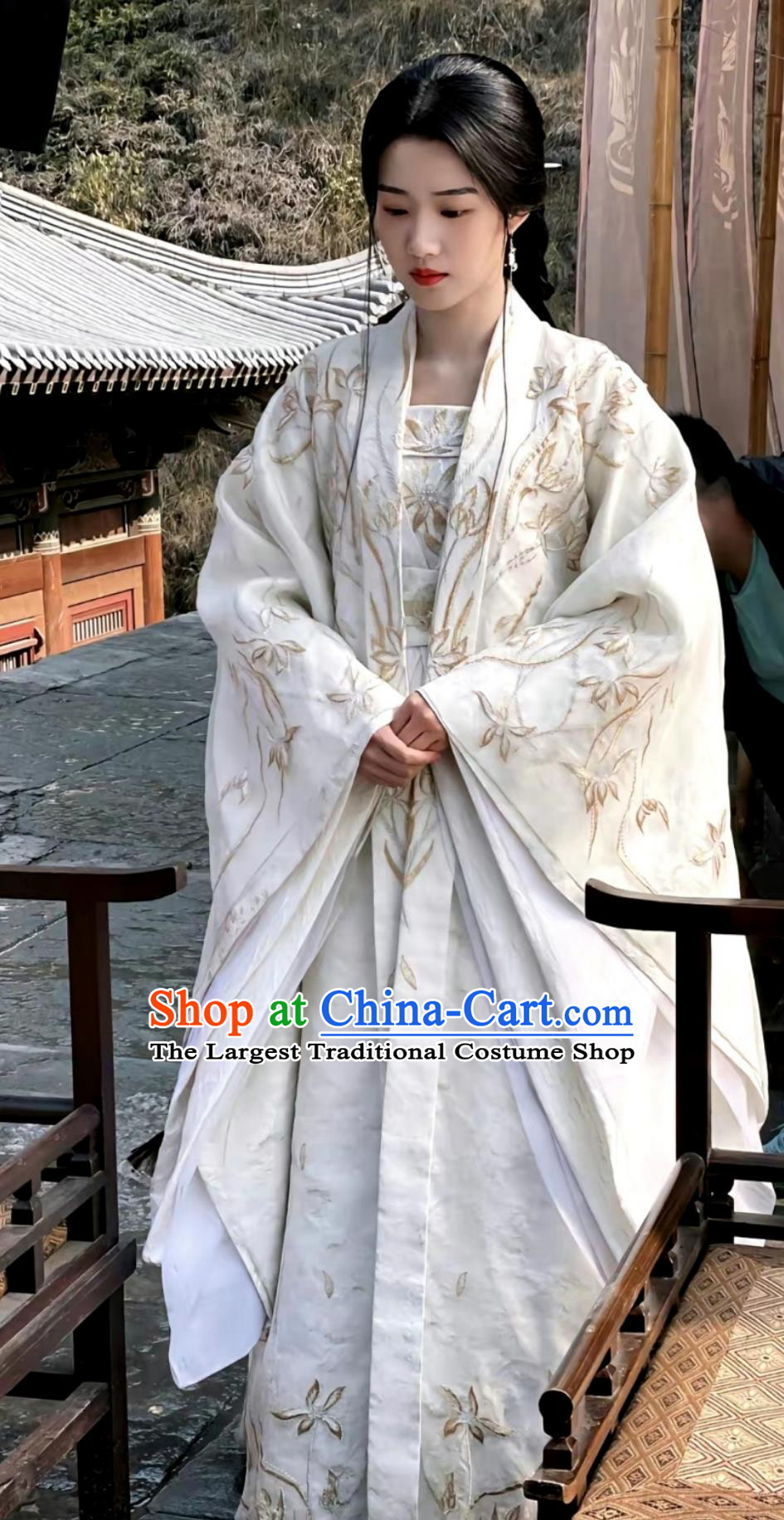 China TV Drama My Journey To You Noble Lady Shangguan Qian Dresses Ancient Young Beauty Clothing
