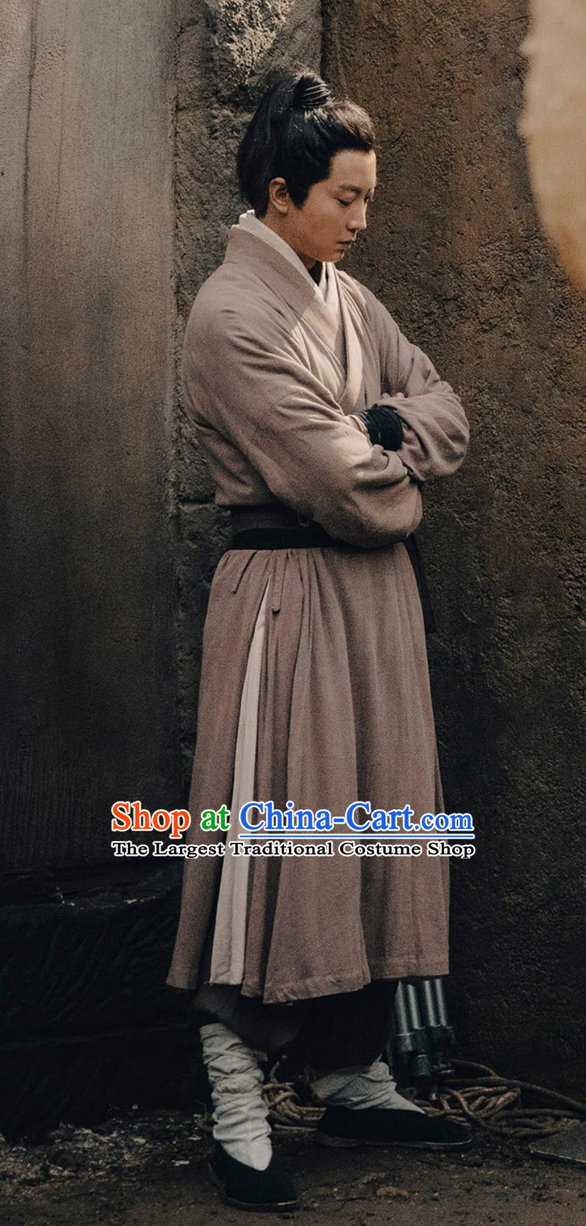 Chinese Historical TV Series Ripe Town Clerk Liu Shi Qi Outfit Ancient Ming Dynasty Civilian Male Garment Costumes