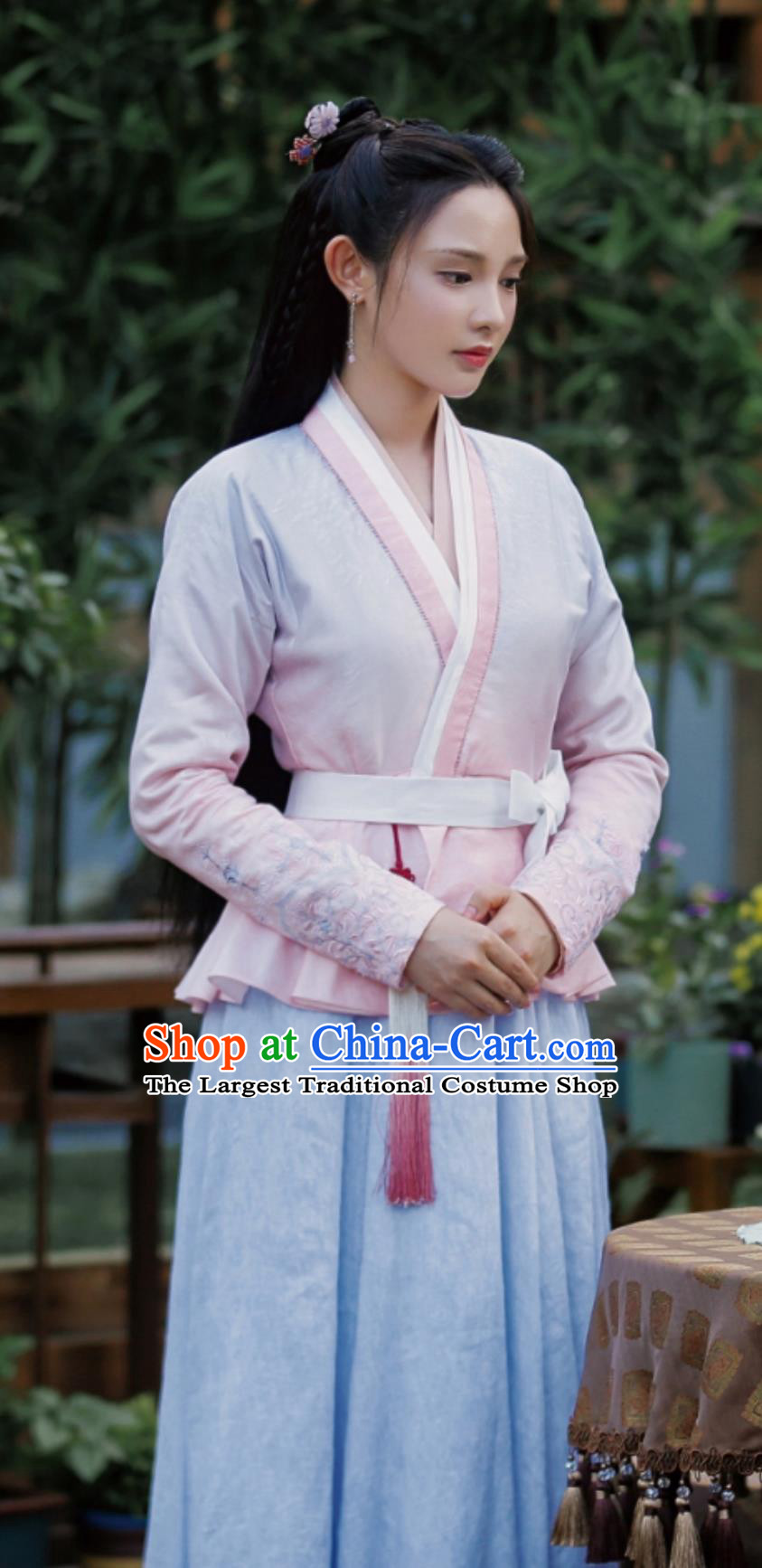 Chinese Ancient Ming Dynasty Young Lady Costumes TV Series Jun Jiu Ling Zhen Zhen Dress