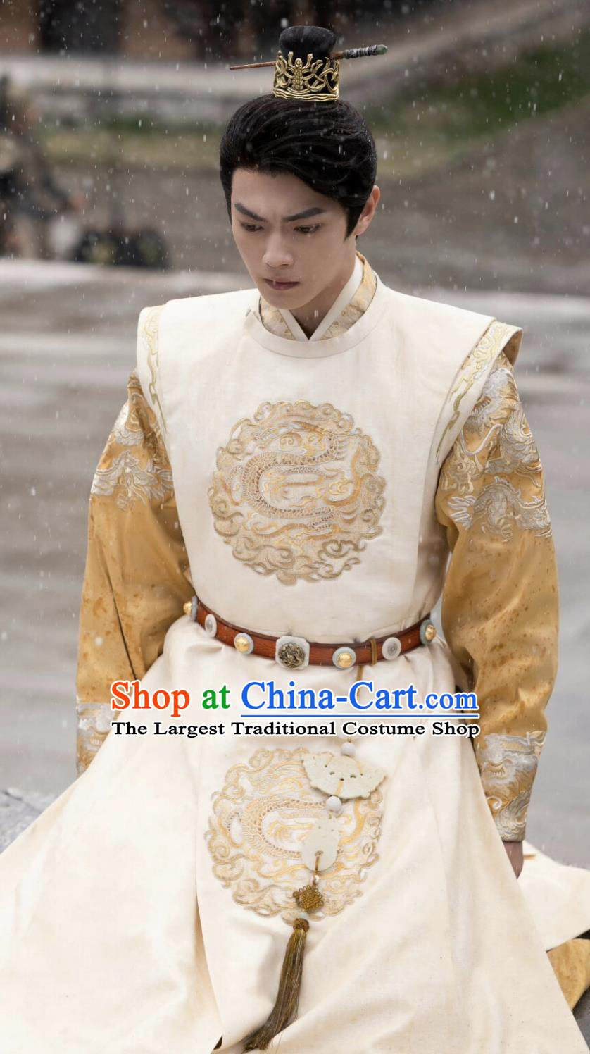 China TV Series Wonderland of Love Prince Li Yi Robes Traditional Male Clothing Chinese Ancient Emperor Costumes