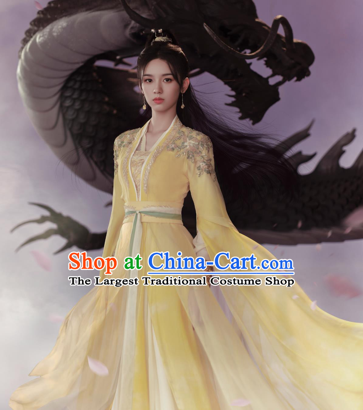 2023 TV Series Back From The Brink Fairy Yan Hui Yellow Dresses Ancient Chinese Young Lady Garment Costumes