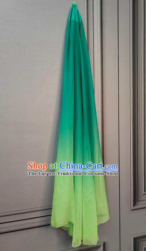 Handmade Classical Dance Property Stage Performance Prop China Opening Dance Handheld Green Silk Fan