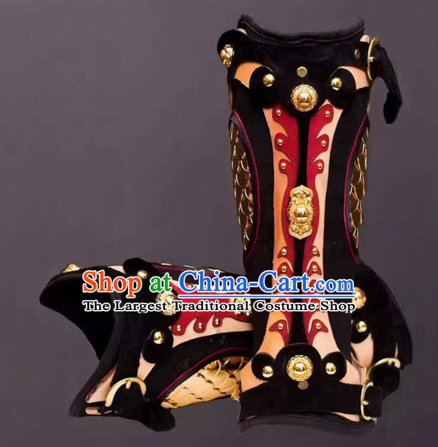 Handmade Chinese Metal Armor Greaves Ancient China Ming Dynasty General Shin Guards