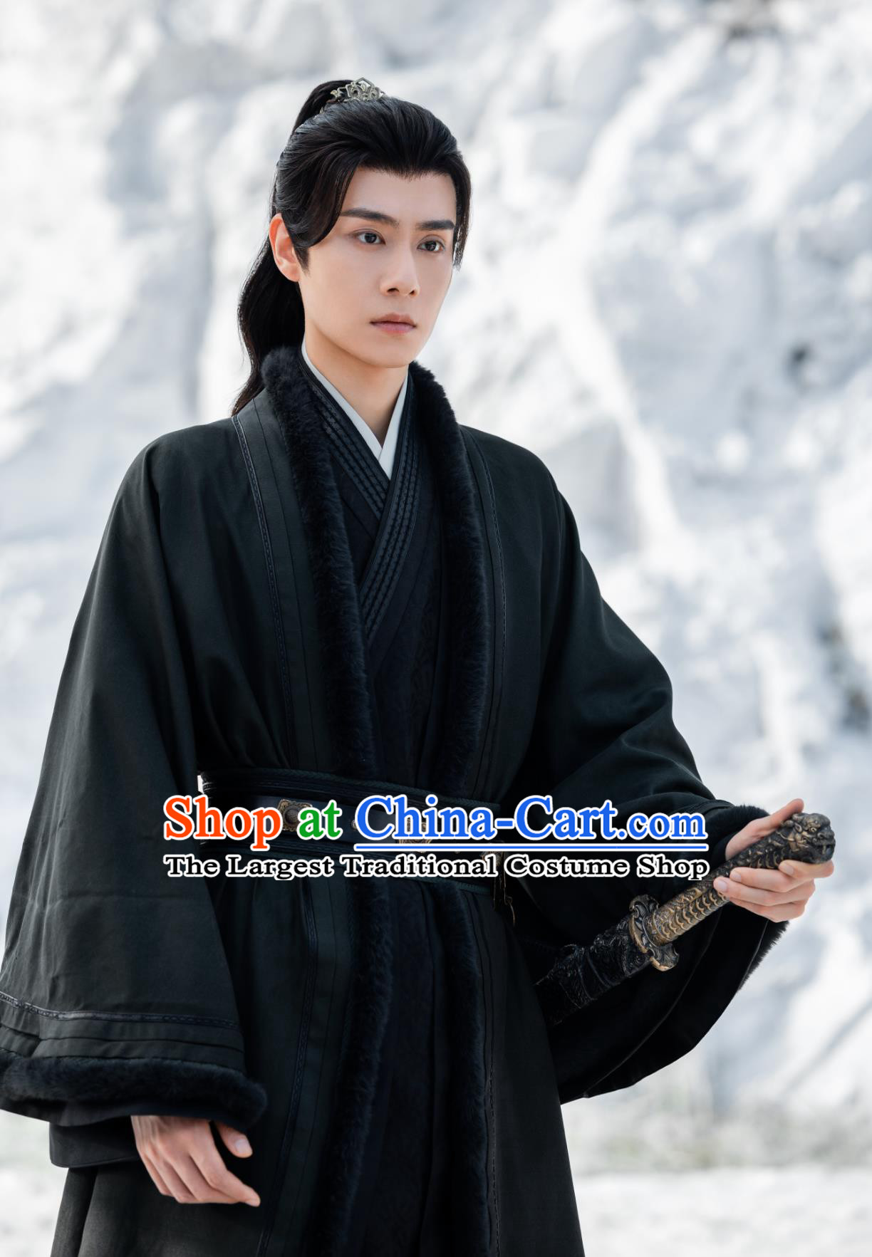 TV Series Blossoms in Adversity Royal Prince Gu Yanxi Costume Ancient China Swordsman Clothing