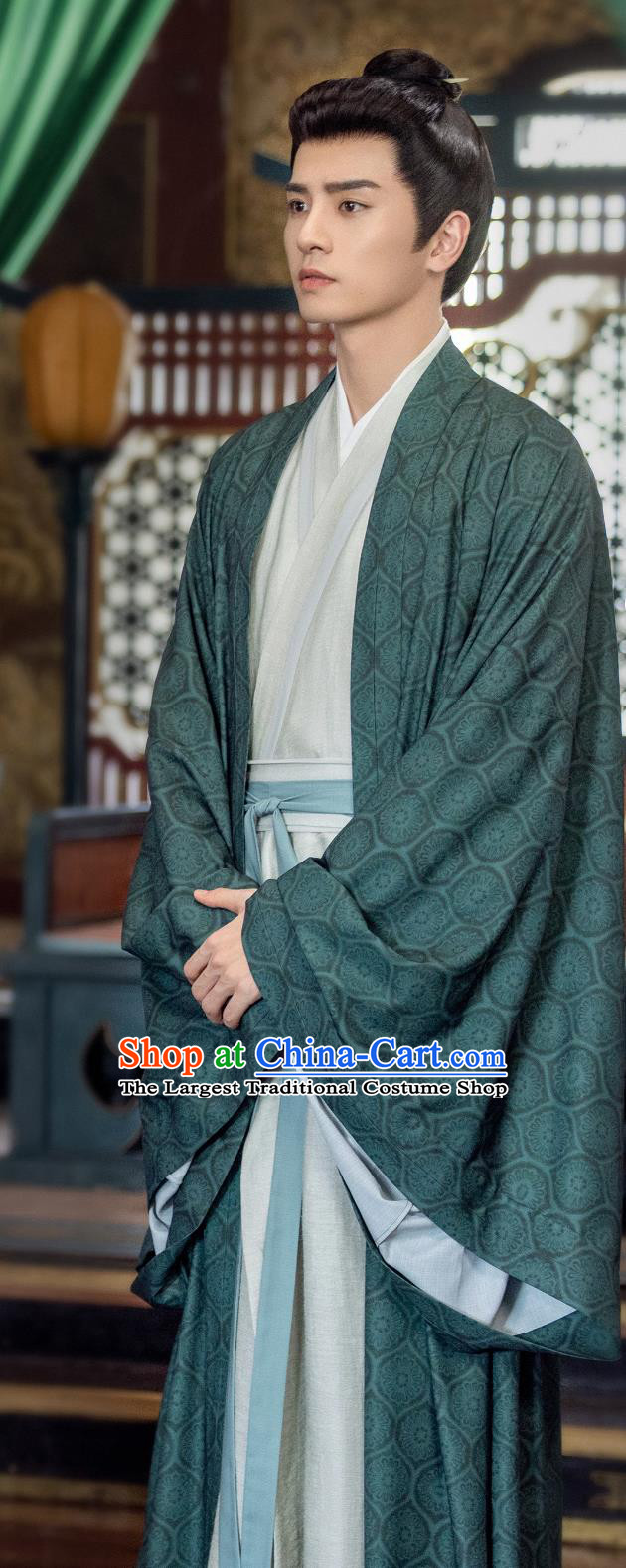 Ancient China Young Childe Clothing TV Series Blossoms in Adversity Scholar Shen Qi Costume