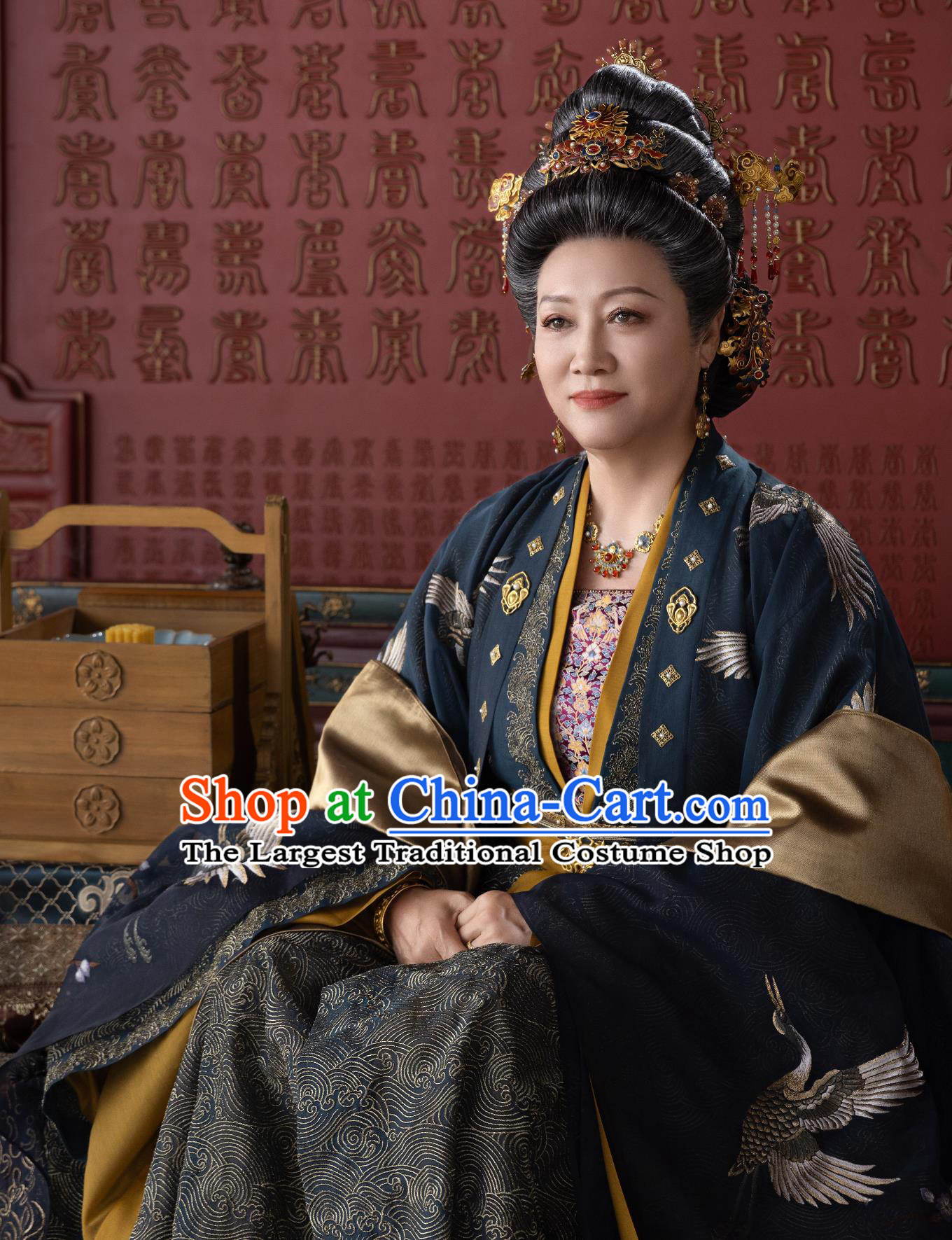 Ancient China Queen Mother Clothing Chinese TV Series Blossoms in Adversity Empress Dowager Costume